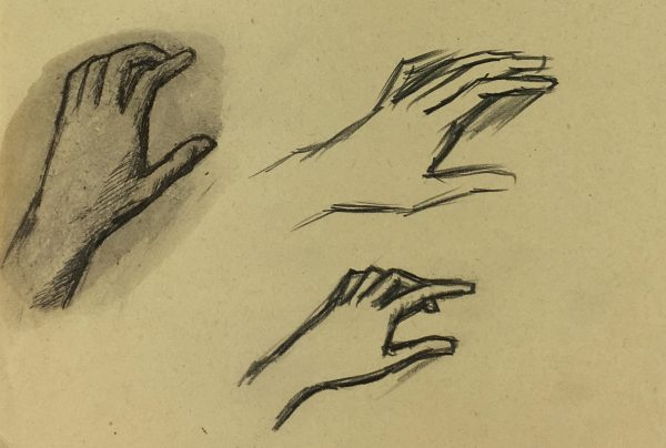 Sketches Original Art - Artist's Notes, Albert Vialé, 1938