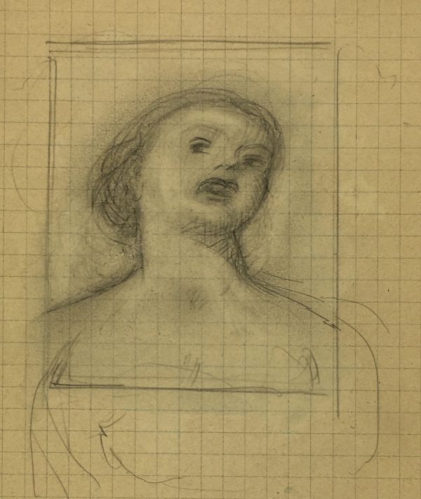 Sketches Original Art - Artist's Notes, Albert Vialé, 1938