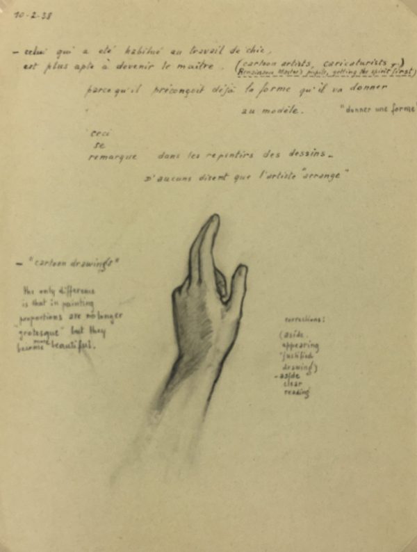 Sketches Original Art - Artist's Notes, Albert Vialé, 1938