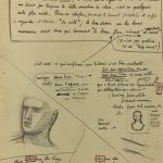 Sketches Original Art - Artist's Notes, Albert Vialé, 1938