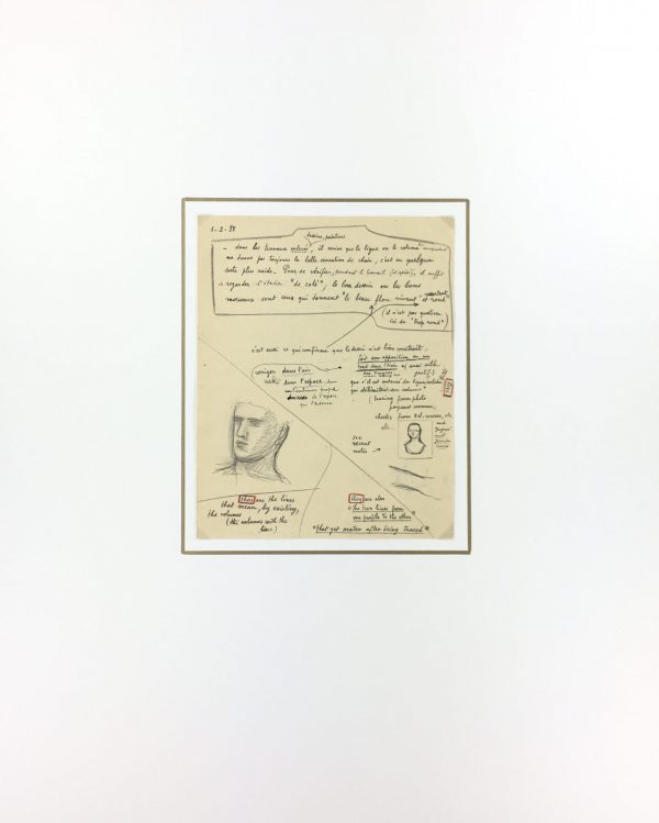 Sketches Original Art - Artist's Notes, Albert Vialé, 1938
