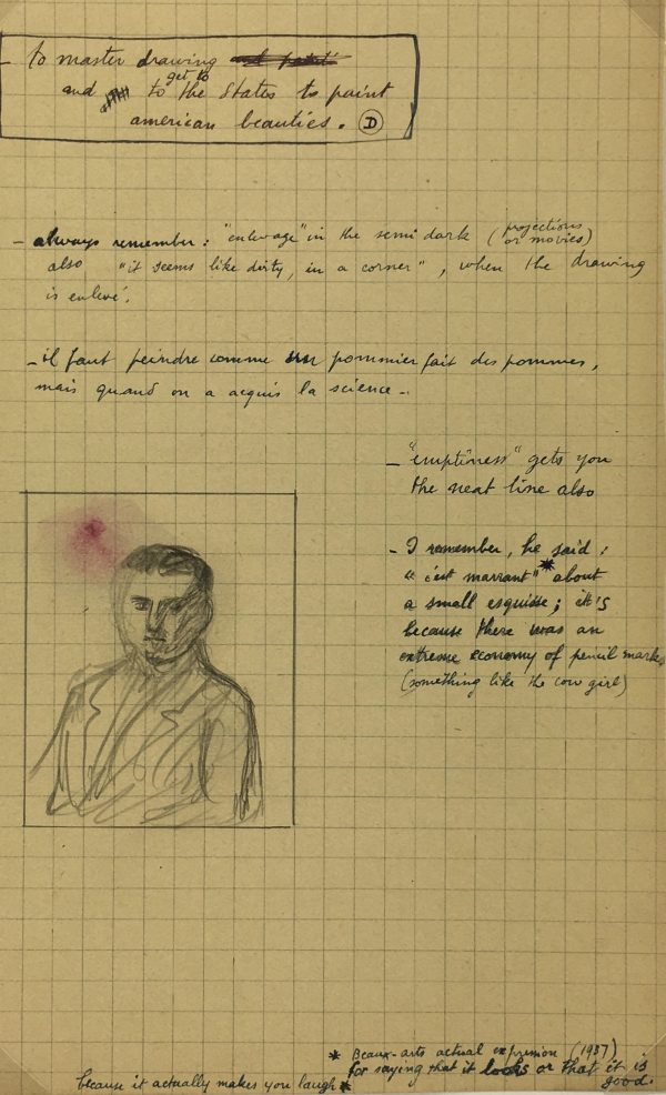 Sketches Original Art - Artist's Notes, Albert Vialé, 1937