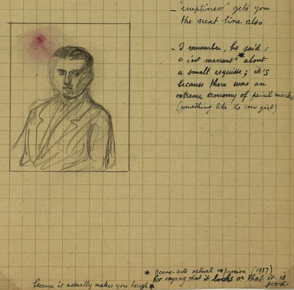 Sketches Original Art - Artist's Notes, Albert Vialé, 1937
