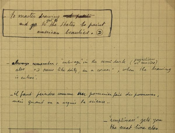 Sketches Original Art - Artist's Notes, Albert Vialé, 1937
