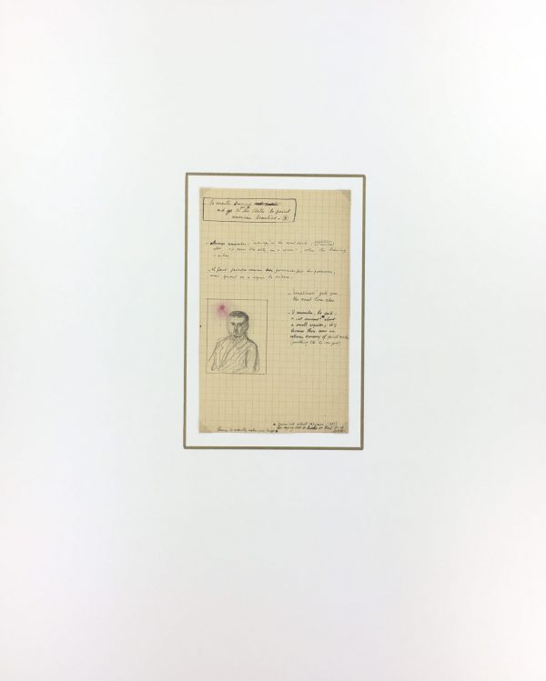 Sketches Original Art - Artist's Notes, Albert Vialé, 1937