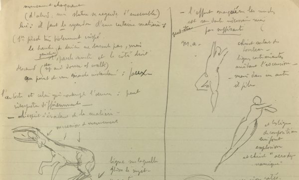 Sketches Original Art - Artist's Notes, Albert Vialé, 1937