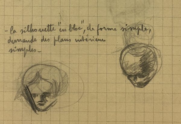 Sketches Original Art - Artist's Notes, Albert Vialé, 1937