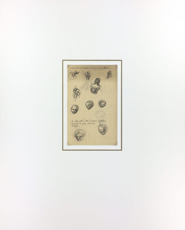Sketches Original Art - Artist's Notes, Albert Vialé, 1937