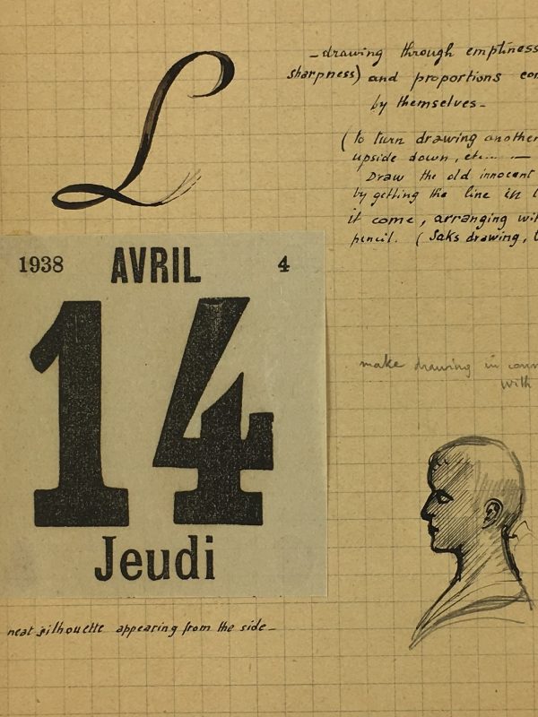 Sketches Original Art - Artist's Notes, Albert Vialé, 1938