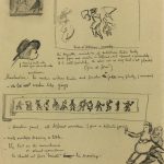 Sketches Original Art - Artist's Notes, Albert Vialé, 1938