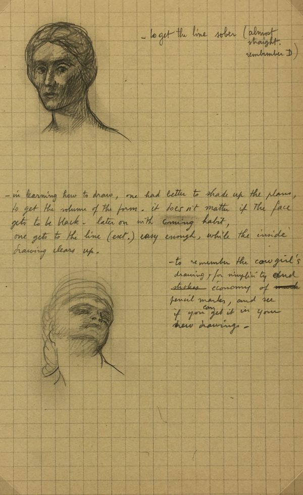 Sketches Original Art - Artist's Notes, Albert Vialé, 1937