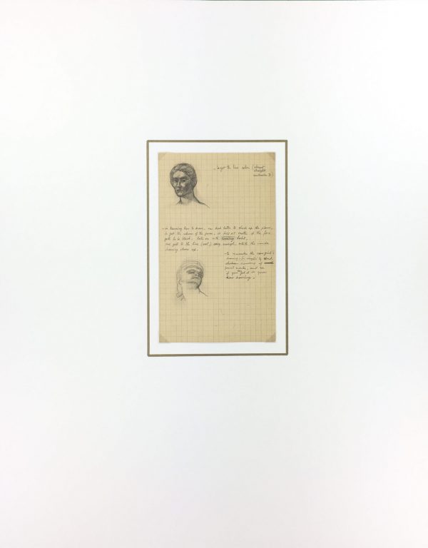Sketches Original Art - Artist's Notes, Albert Vialé, 1937