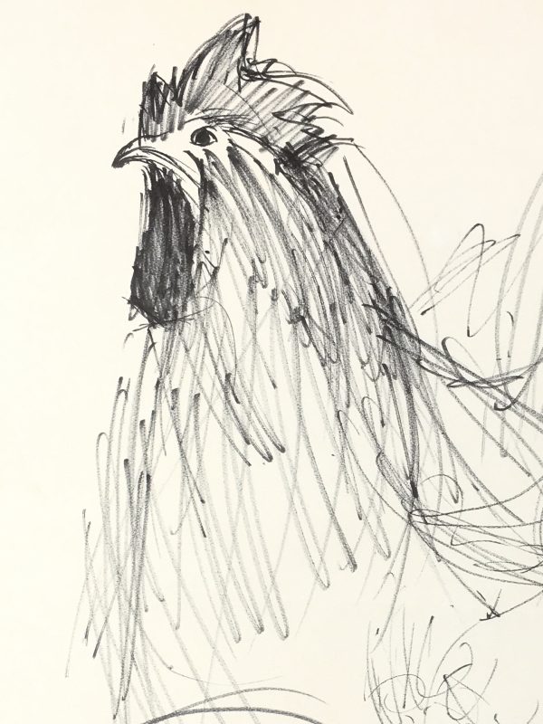 Animals Original Art - Rooster, Schwerb, C.1960