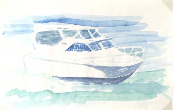 Beach Original Art - Maritime-Boat, c.1990