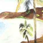 Beach Original Art - Tropics, c.1950