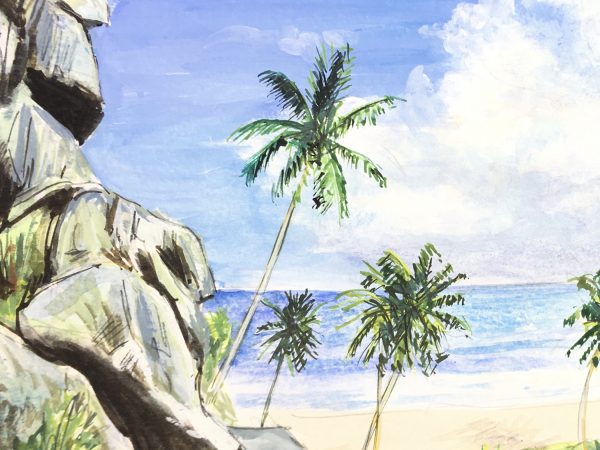 Beach Original Art - Seychelles, 1994