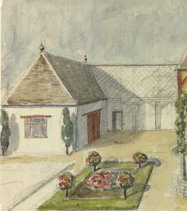 Country Landscapes Original Art - Country Garden, C.1930