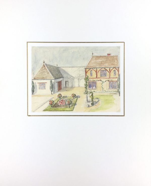 Country Landscapes Original Art - Country Garden, C.1930