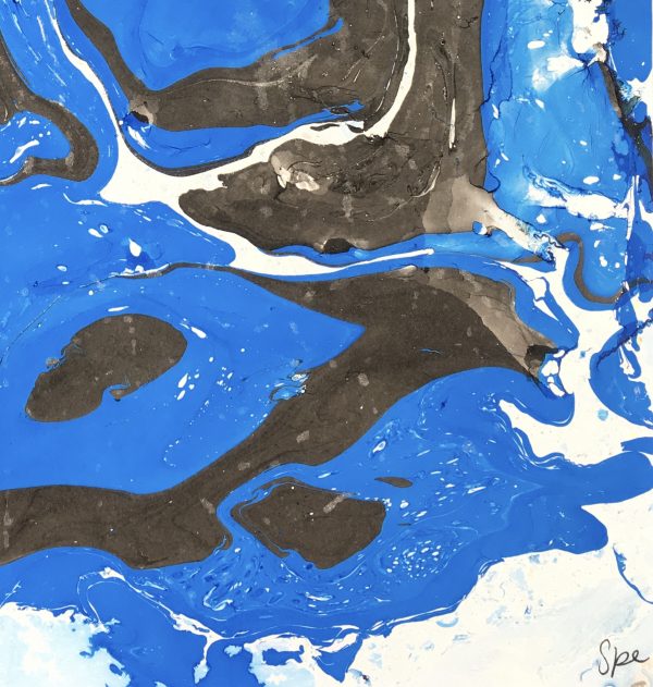 Modern Original Art - Color Marble, Spe, 2018