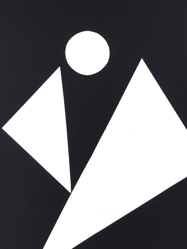 Modern Original Art - White on black, Spe, 2018