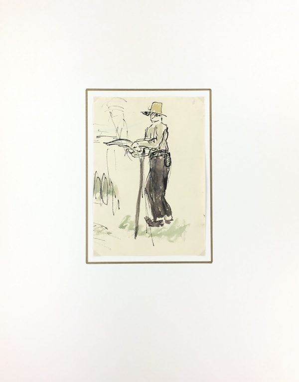 Farm Landscapes Original Art - Farmer, JP Grancher, C.1950