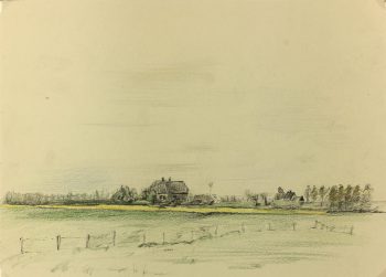 Farm Landscapes Original Art - Farm Horizon, C.1960