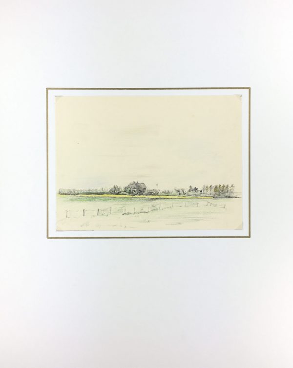 Farm Landscapes Original Art - Farm Horizon, C.1960