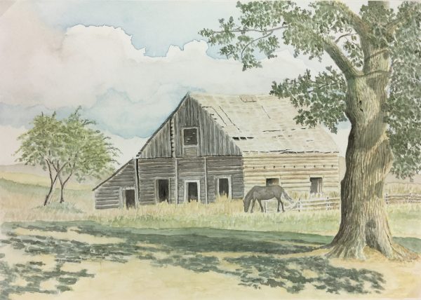 Farm Landscapes Original Art - Barn, Joan Powell, C.1990