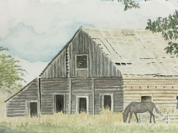 Farm Landscapes Original Art - Barn, Joan Powell, C.1990