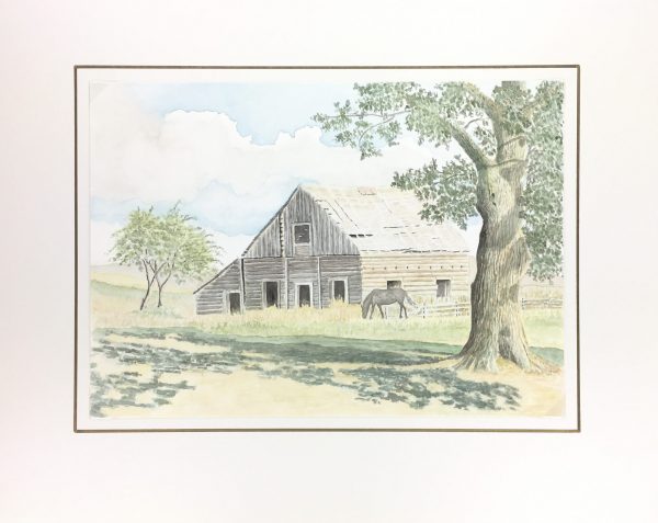 Farm Landscapes Original Art - Barn, Joan Powell, C.1990