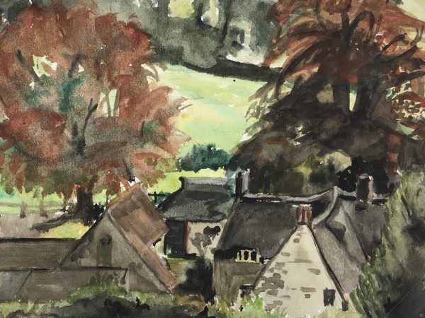 Farm Landscapes Original Art - Farming Estate, C.1960