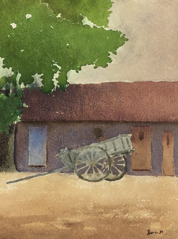 Farm Landscapes Original Art - Farm Courtyard, Paul, 1931