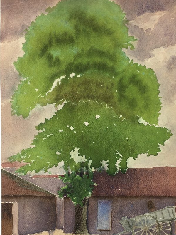 Farm Landscapes Original Art - Farm Courtyard, Paul, 1931