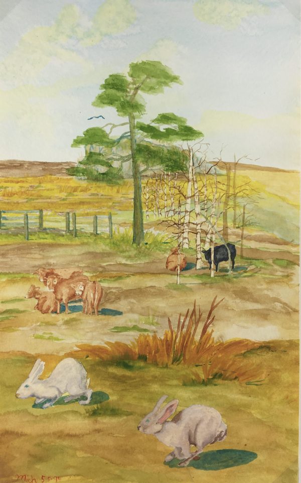 Farm Landscapes Original Art - Farm, Mich, 1994