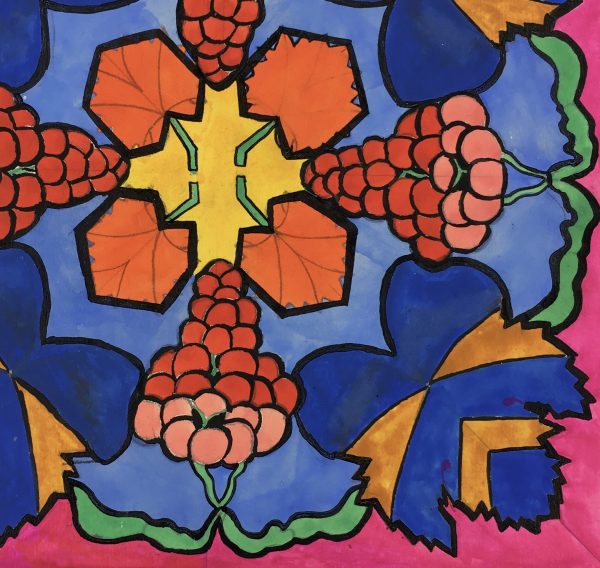 Farm Landscapes Original Art - Wine Grapes, Huguette Briet, 1930