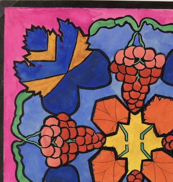 Farm Landscapes Original Art - Wine Grapes, Huguette Briet, 1930