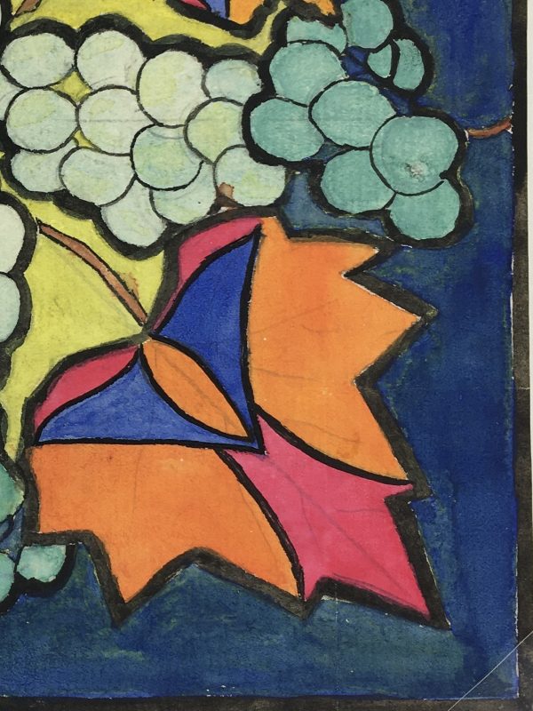 Farm Landscapes Original Art - Wine Grapes, Huguette Briet, 1930