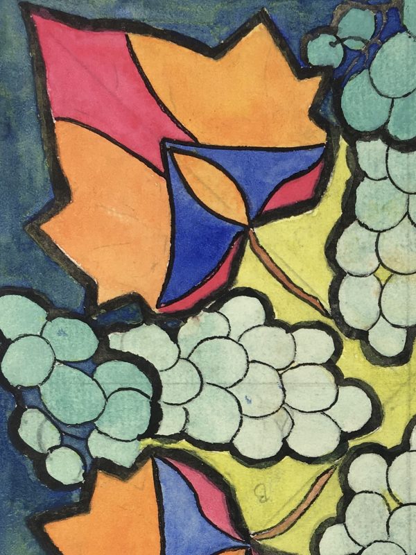 Farm Landscapes Original Art - Wine Grapes, Huguette Briet, 1930