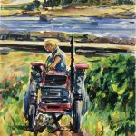 Farm Landscapes Original Art - Vineyard, AC, 2008