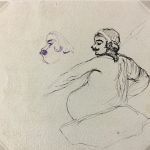 Figures Original Art - Drawings Sketches, C.1950