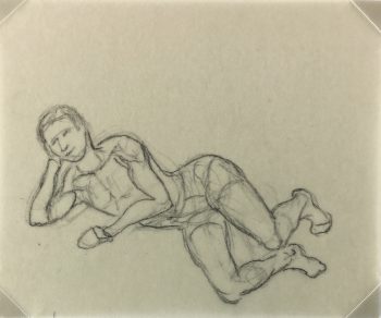 Figures Original Art - Drawing, Werner Bell , C.1960