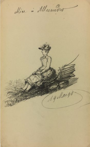 Figures Original Art - Alice Alessandro, E. Wollenweber, 1890