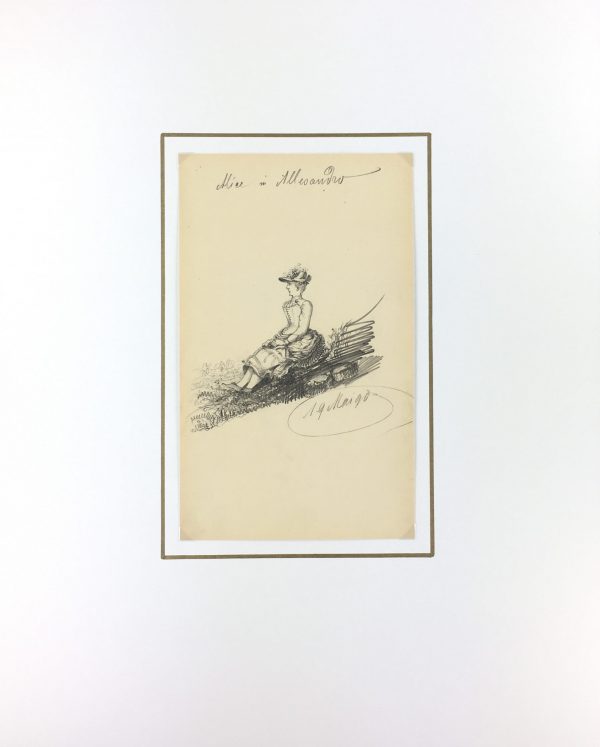 Figures Original Art - Alice Alessandro, E. Wollenweber, 1890