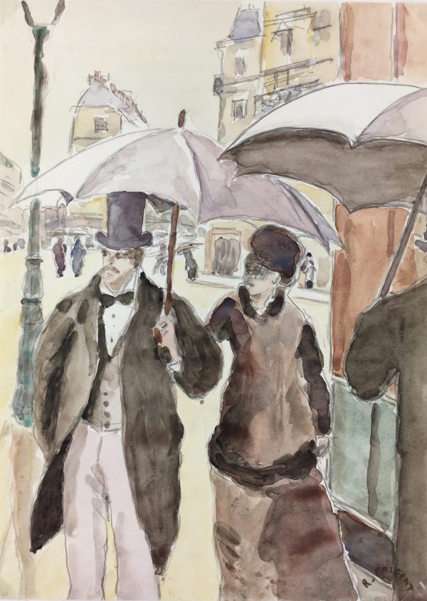 Figures Original Art - Uptown , R.Prigent, C.1950