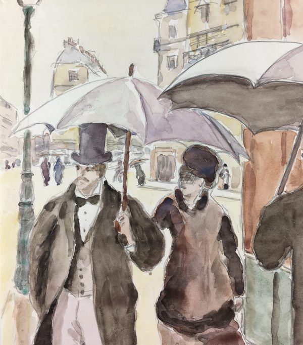Figures Original Art - Uptown , R.Prigent, C.1950