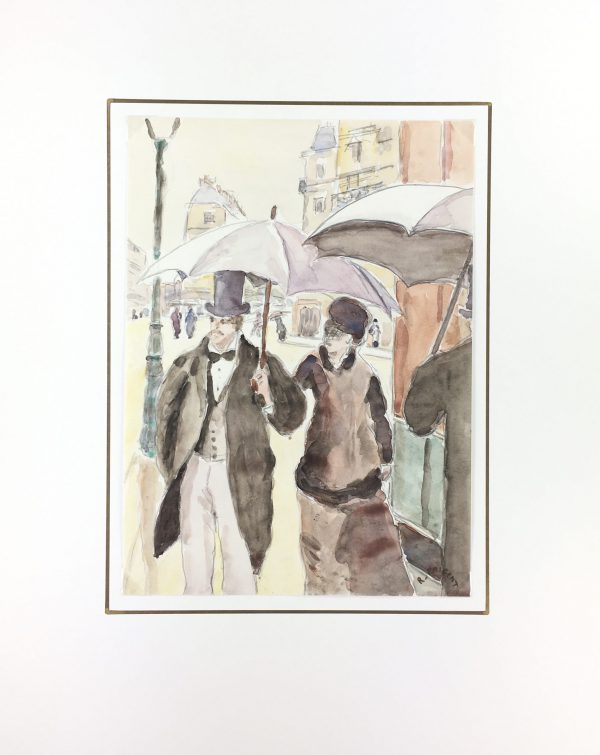 Figures Original Art - Uptown , R.Prigent, C.1950