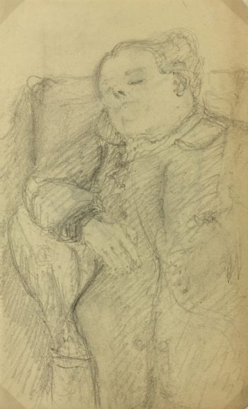 Figures Original Art - Sleeping, Emilie Cravoisier, C.1900
