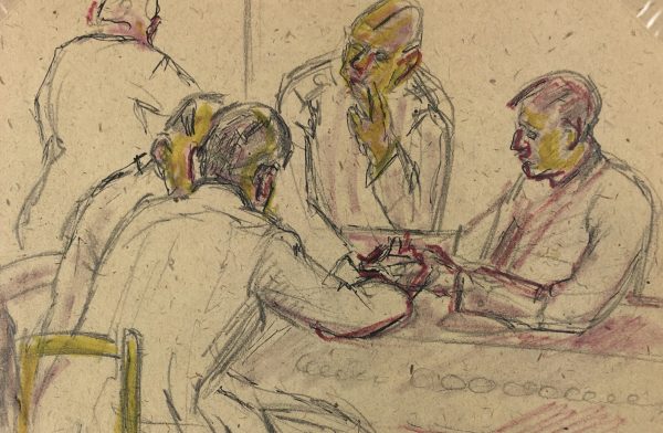 Figures Original Art - Agreement, Imgard von Reppert, 1944
