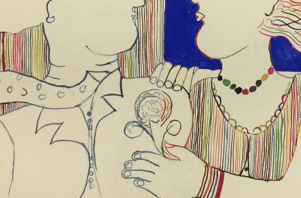 Figures Original Art - Modern LInes, C.1950