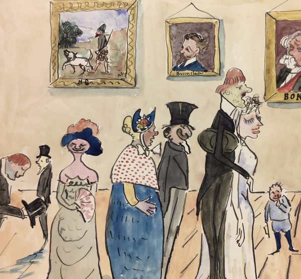 Figures Original Art - Wedding Ceremony, C.1960